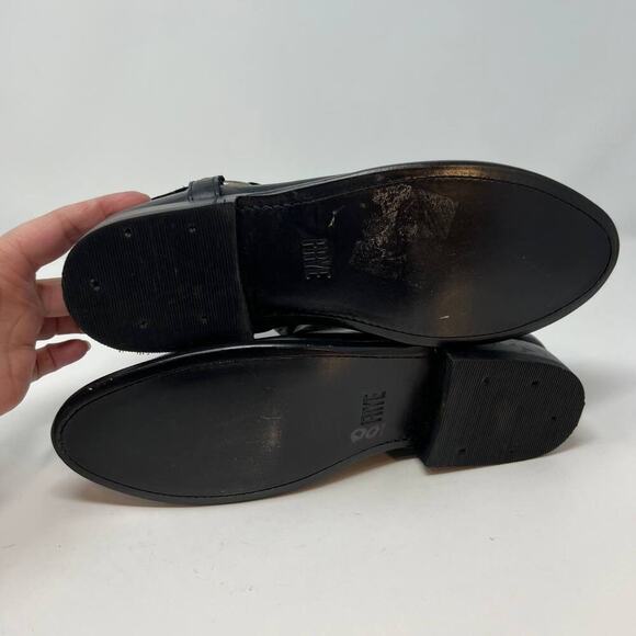 Frye Women's Wyatt Harness Boot Black Leather Bootie Size 6B - Picture 12 of 14